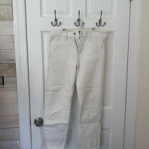 Gap straight leg white jeans